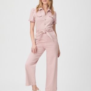 Paige Anessa Shortsleeve Jumpsuit Vintage Rouge Glow 00